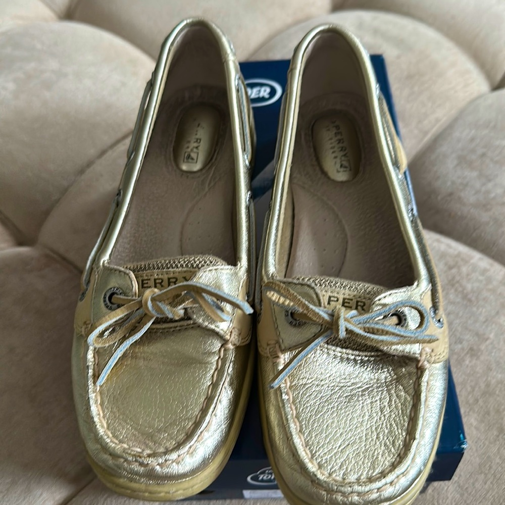 Sperry Angelfish gold topsiders